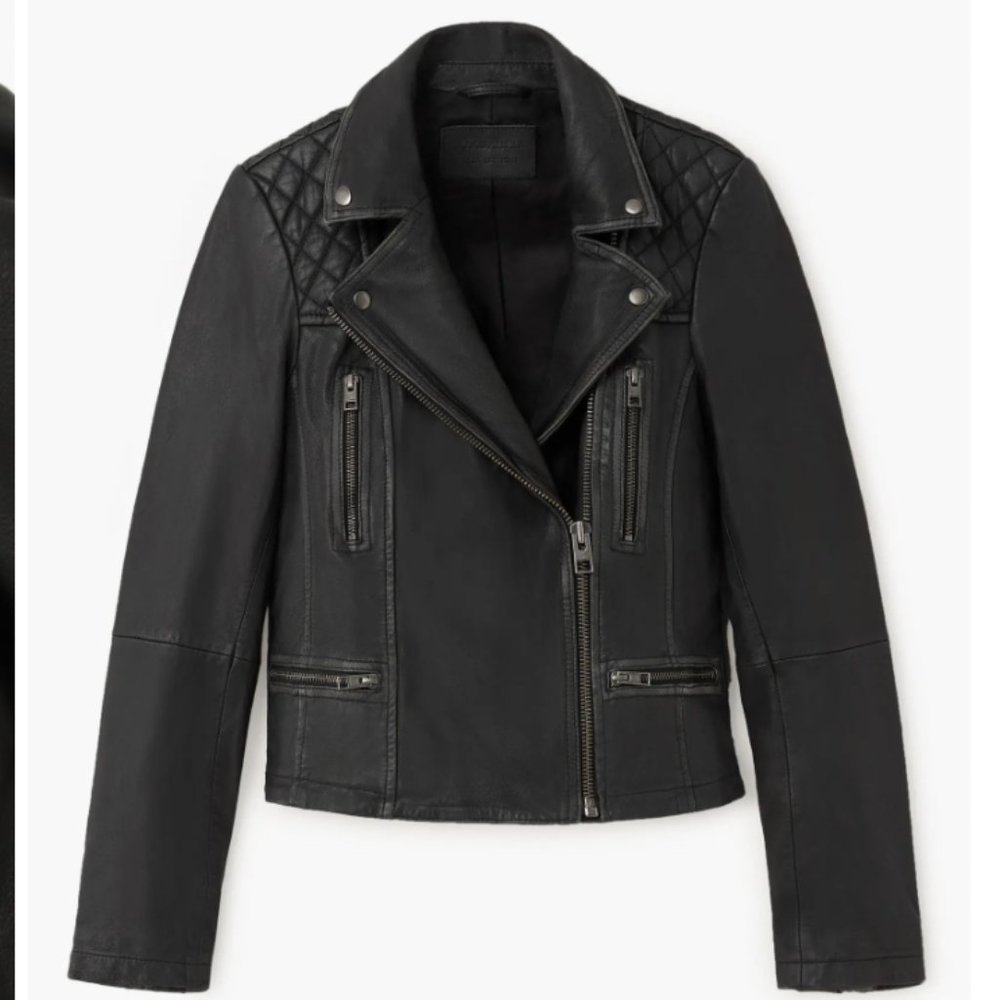 Cargo Leather Biker Jacket